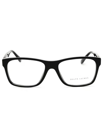 Ralph Lauren Rectangular Men's Eyeglasses In Black