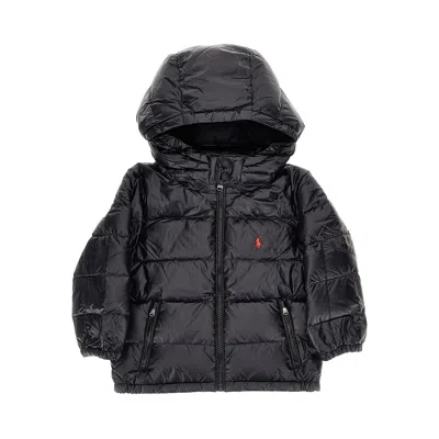 Ralph Lauren Kids' Recycled Polyester Down Jacket In Black