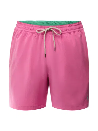 Ralph Lauren Recycled Polyester Traveler Short In Dalia Pink