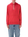 Ralph Lauren Red Classic Hoodie In Red
