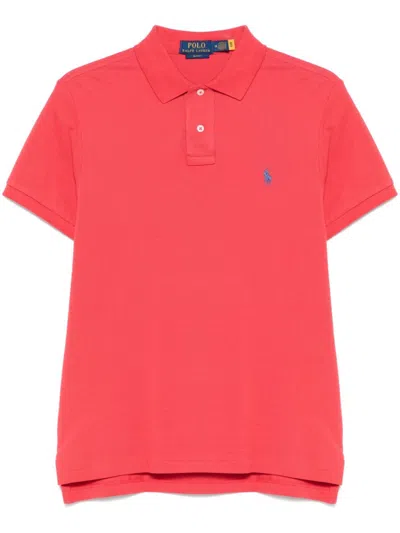 Ralph Lauren Red Embroidered Logo Polo