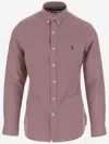 Polo Ralph Lauren Striped Long Sleeve Sport Shirt In Brown