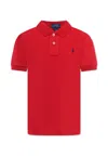 Ralph Lauren Red Polo Shirt For Boy With Horse In Red