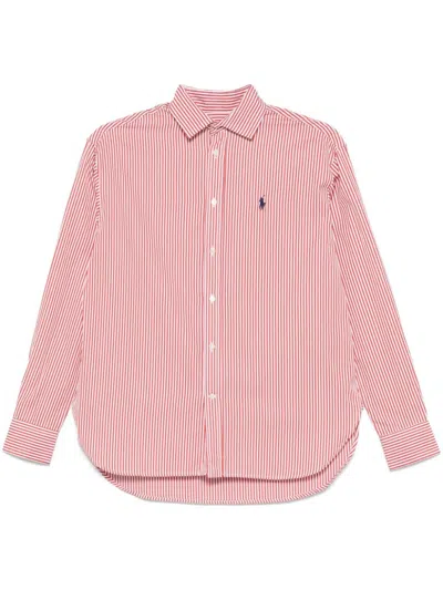 RALPH LAUREN RED STRIPED SHIRT