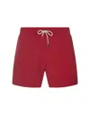 RALPH LAUREN RED SWIM SHORTS WITH EMBROIDERED PONY