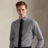 Ralph Lauren Regent Custom Fit Plaid Oxford Shirt In Gray