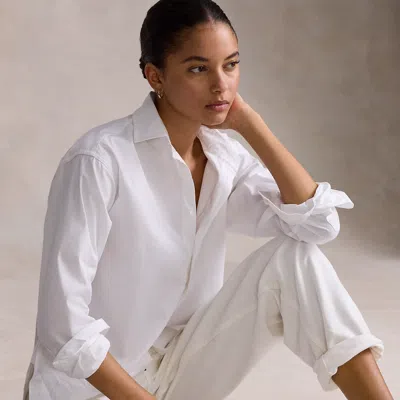 Polo Ralph Lauren Relaxed Fit Cotton Shirt In White