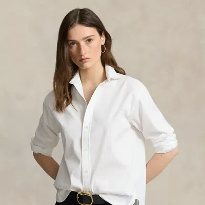 Ralph Lauren Relaxed Fit Cotton Shirt In White