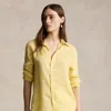 Ralph Lauren Relaxed Fit Linen Shirt In Banana Peel