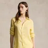 Polo Ralph Lauren Relaxed Fit Linen Shirt In Banana Peel