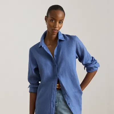 Ralph Lauren Relaxed Fit Linen Shirt In Blue