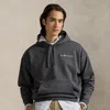 Ralph Lauren Relaxed Fit Logo Fleece Hoodie In Black