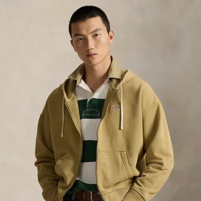 Ralph Lauren Relaxed Fit Loopback Fleece Hoodie In Brown