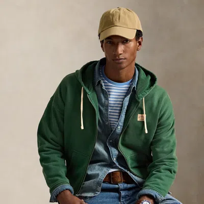 Ralph Lauren Relaxed Fit Loopback Fleece Hoodie In Green