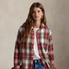 Ralph Lauren Relaxed Fit Plaid Cotton Twill Shirt In Multi