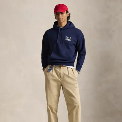 Polo Ralph Lauren Relaxed Fit Polo Sport Fleece Hoodie In Cruise Navy In Blue