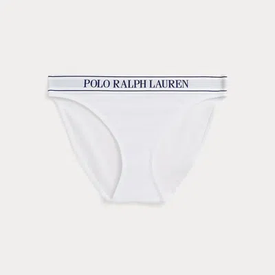 Ralph Lauren Repeat-logo Bikini Brief In White