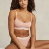 Polo Ralph Lauren Repeat-logo Cropped Scoopneck Tank In Clay
