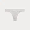 Ralph Lauren Repeat-logo Low-rise Thong In Gray