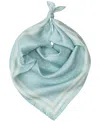 Ralph Lauren Printed Logo Square Scarf In Aqua Pearl