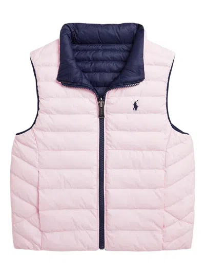 Polo Ralph Lauren Kids' P-layer 2 Reversible Quilted Gilet In Blue