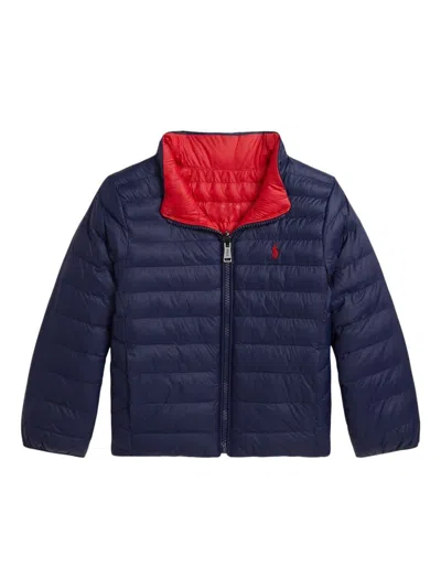 Polo Ralph Lauren Babies' Reversible Jacket In Blue