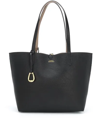 Ralph Lauren "reversible" Medium Tote In Black