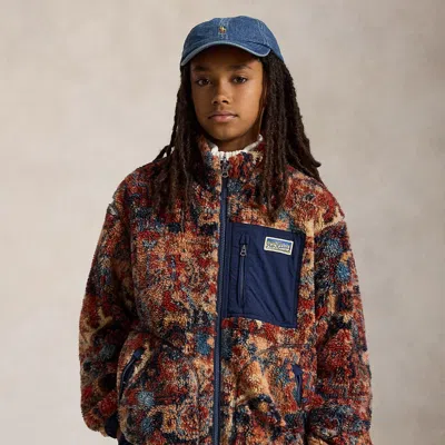 Ralph Lauren Kids' Reversible Mockneck Jacket In Briarcliff Garden In Multi