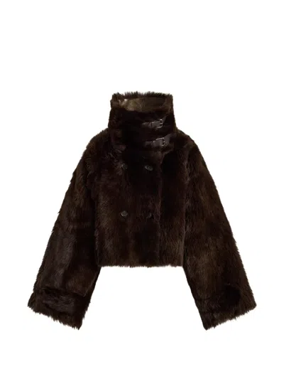 Ralph Lauren Reversible Shearling Jacket In Brown