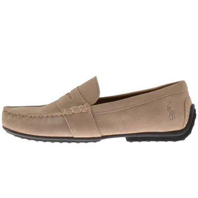Ralph Lauren Reynold Driver Shoes Beige In Neutral