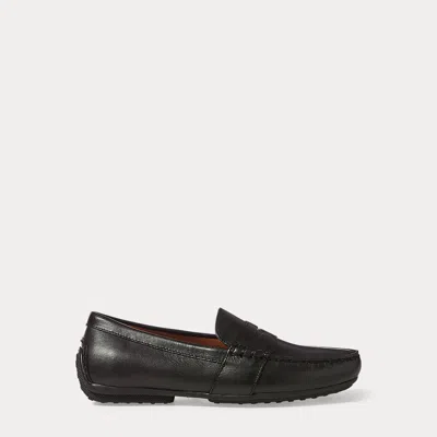 Polo Ralph Lauren Reynold Full-grain Driver In Black