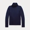 Polo Ralph Lauren Kids' Rib-knit Cotton-blend Turtleneck In Blue