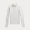 Polo Ralph Lauren Rib-knit Cotton-blend Turtleneck In White