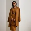 Ralph Lauren Rib-knit Pencil Midi Skirt In Brown
