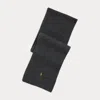 Polo Ralph Lauren Rib-knit Wool-blend Scarf In Barclay Heather