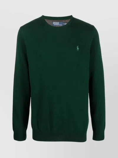RALPH LAUREN RIBBED CREWNECK KNIT SWEATER