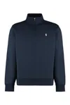 Polo Ralph Lauren Mens Aviator Navy Brand-embroidery High-neck Regular-fit Cotton And Recycled-polyester Sweatshirt Xx In Aviator Navy