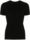 Polo Ralph Lauren Ribbed-knit T-shirt In 黑色