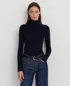 Ralph Lauren Turtleneck Sweater In Blue