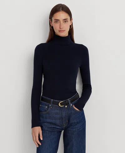 Ralph Lauren Turtleneck Sweater In Lauren Navy