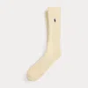 Ralph Lauren Ribbed Wool-blend Boot Socks In Neutral