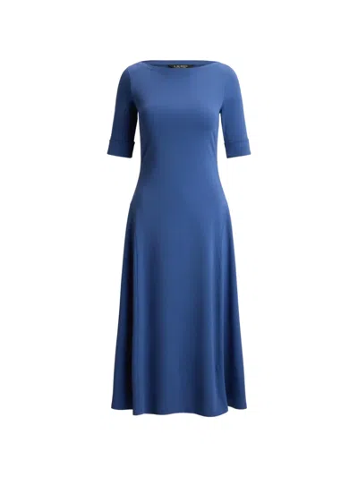 Ralph Lauren Rib-knit Midi Dress In Purple