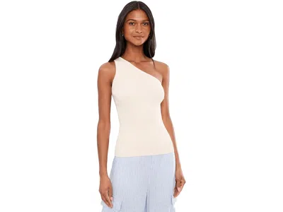 Ralph Lauren Rib-knit One-shoulder Sweater Women's Sweater Mascarpone Cream: Lg In White