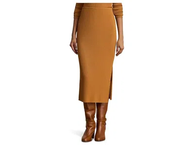 Ralph Lauren Rib-knit Pencil Midi Skirt