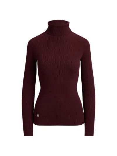 Ralph Lauren Rib-knit Sweater In Burgundy