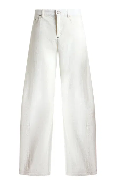 Ralph Lauren Richie Relaxed Hemp-cotton Straight-leg Jeans In White