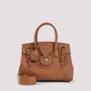 Ralph Lauren Collection Ricky 27 Calf Leather Handbag In Brown