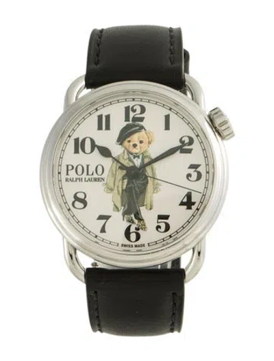 Pre-owned Ralph Lauren Ricky Trench Coat Polo Bear Watch In Multi
