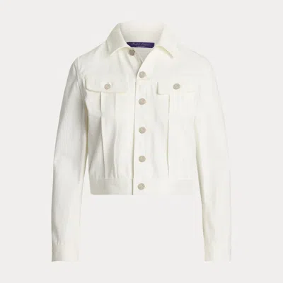 Ralph Lauren Rigby Denim Trucker Jacket In Chic White