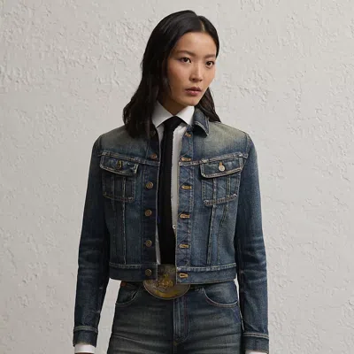 Polo Ralph Lauren Rigby Denim Trucker Jacket In Telluride Indigo